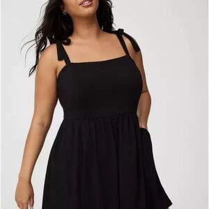 Rayon Tie Slub Romper NWT